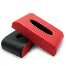 Кожаный автомобиль коробка ткани автоматический насос кассета аксессуары держатель Творческий съемные наклейки коробка для салфеток органайзер для автомобиля