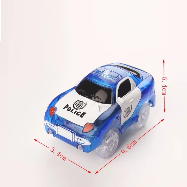 1 Piece LED Light up Car for Tracks Electronics Car Toys With Flashing