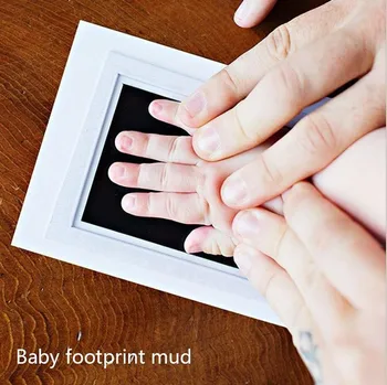 

Environment-friendly non-direct contact Baby Handprint Footprint Imprint Kit Parent-child Hand Inkpad Fingerprint Infant Toy