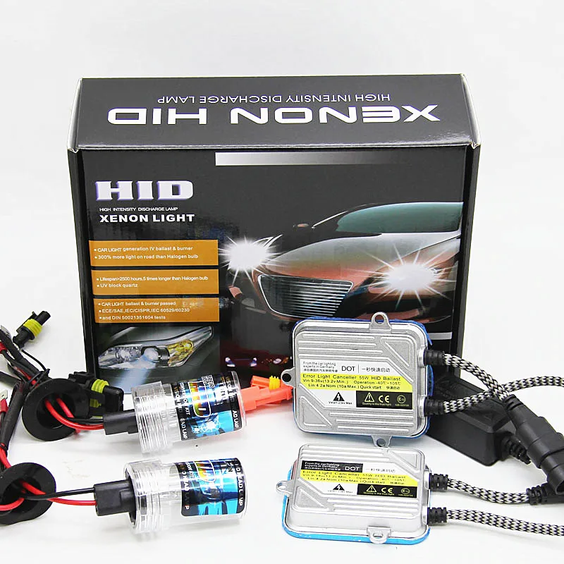H7 H11 9005 HB3 9006 HB4 car 55w hid xenon conversion kit 4300k 6000k