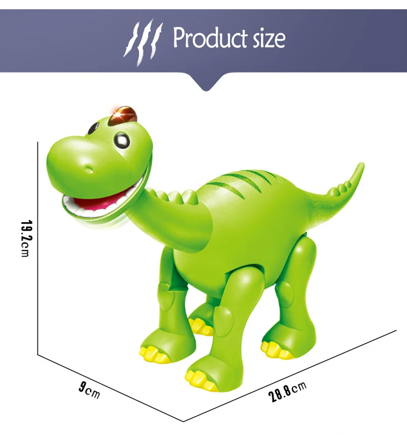 Encantadores para o Presente das Crianças Conjunto Soando Piscando Jurássico Mundo Eletrônico Aoustoottic Braquiosaurus Dinossauros Brinquedos 1 - 25 Animais e robôs por radiocontrole