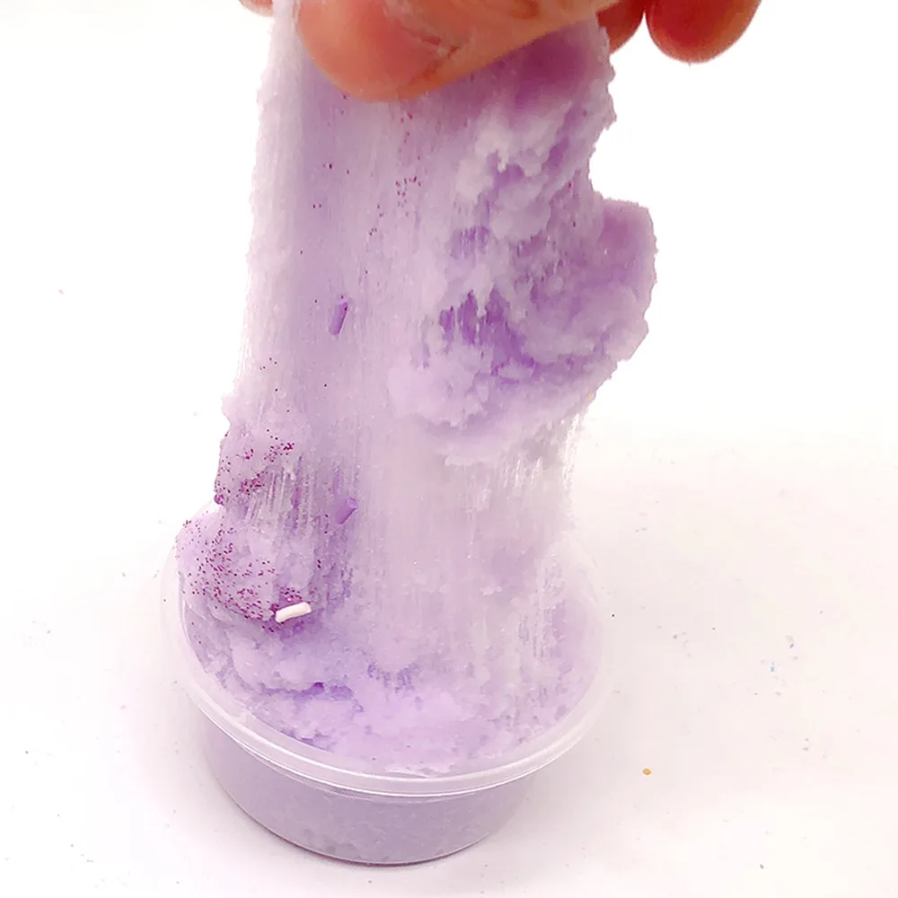 DIY Clear Slime Toys смесь грязи облако пушистый плавающий слизи Ароматизированная