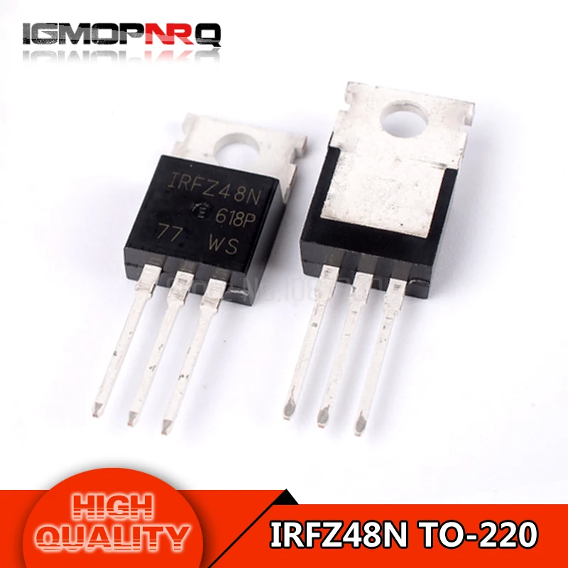 10pcs free shipping IRFZ48N IRFZ48 IRFZ48NPBF MOSFET MOSFT 55V 64A ...