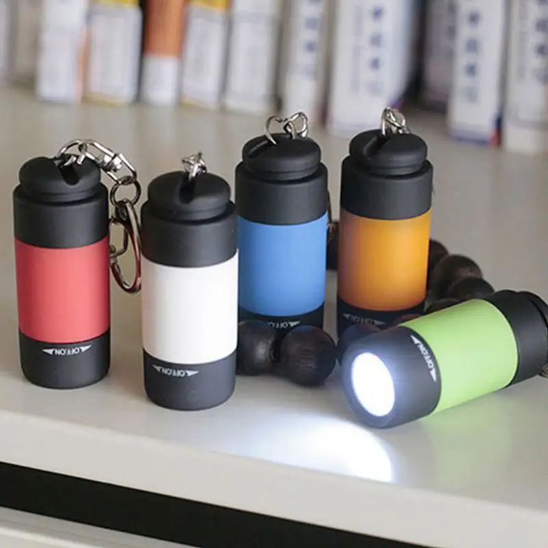 

DSstyles USB Rechargeable Portable LED Light Flashlight Keychain Lamp Pocket Mini Torch