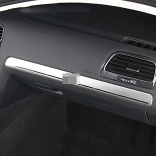 Для Volkswagen Golf 7 MK7 MK7.5 внутренняя верхняя крышка бардачка наклейка отделка блесток литье автомобиля Стайлинг - Название цвета: Style D