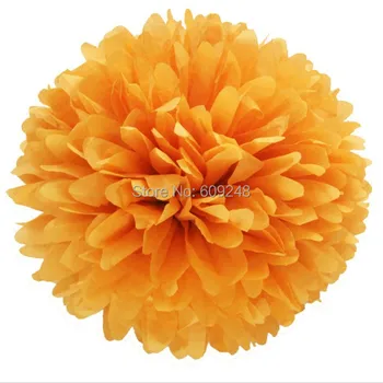

10pcs 8"(20cm) Festival Halloween Holiday Party Nursery Decorations Orange Tissue Paper Pom Poms Hanging Craft Flower Ball