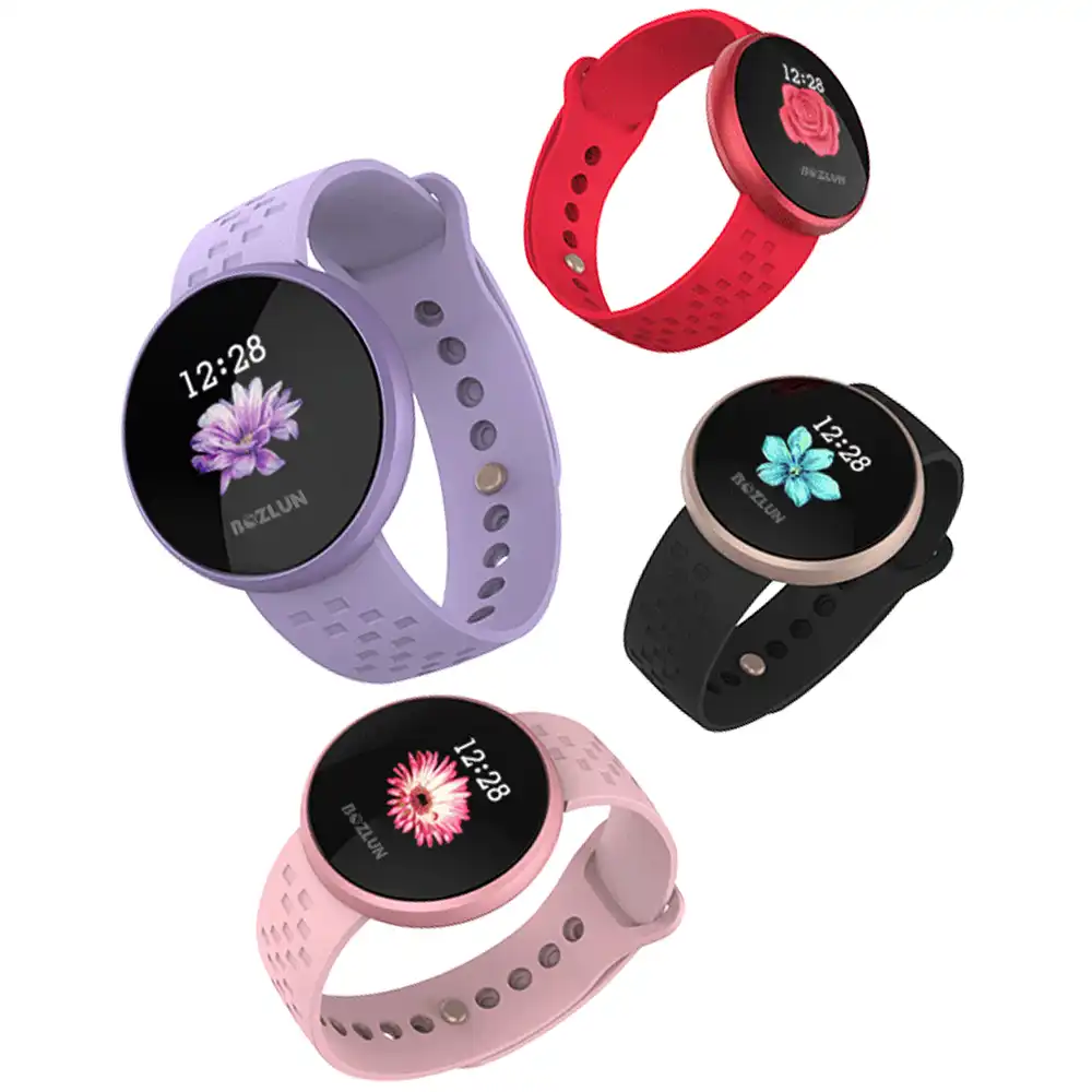 Bozlun женские Smart Watch IP68 жизни водостойкие Bluetooth Красочные экран женский период