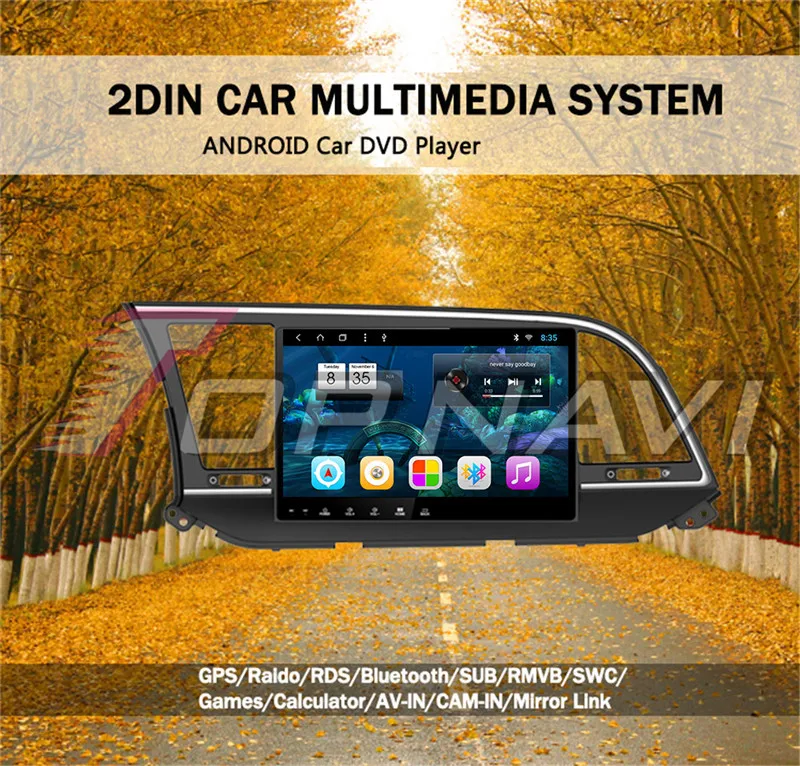 android car system For Hyundai Elantra 2016