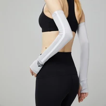 Анти УФ солнце чистящее средство для велосипеда крышка руки с длинными рукавами 1 пара удобный бег без пальцев Баскетбол рукава с манжетами