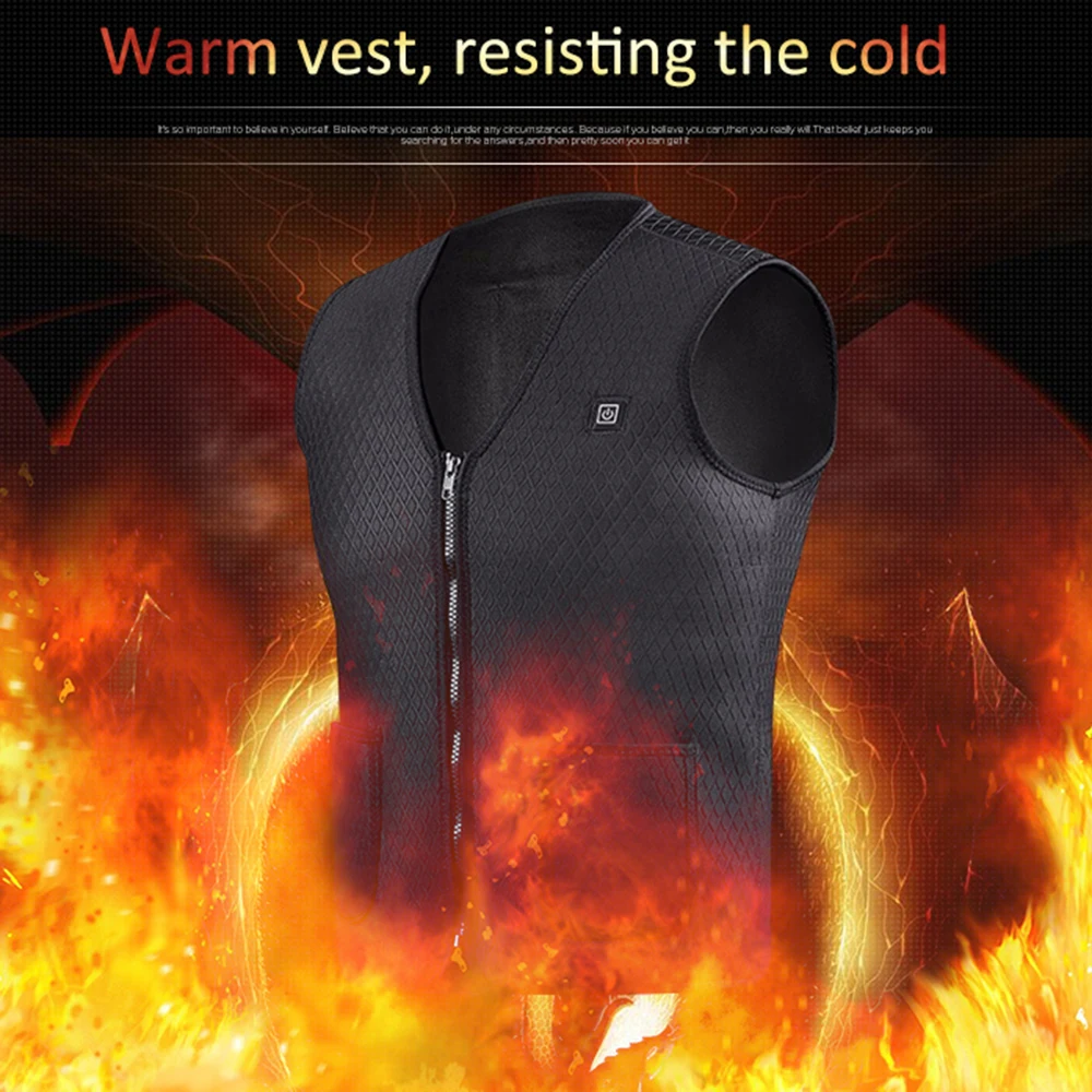 

New Outdoor USB Heater Vest Infrared Electric Heated Jacket Women Winter Clothes Sleeveless Vest Hiking Climbing Hunting Camping