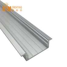 Unvarysam 5 шт. 1 м сегментов светодиодный алюминиевый профиль с Чехлы для мангала заглушки и крепежные Зажимы Применение для свет ширина бар в течение 2 мм