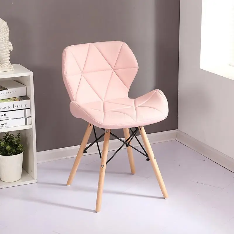 Простой современный домашний стул для переговоров, твердый деревянный ножной задний Северный стул для кафе - Цвет: Style 4