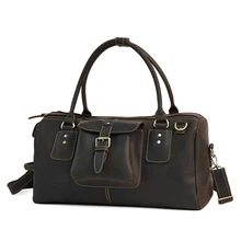 Большие размеры высокое качество кожи Для мужчин сумка Повседневное из натуральной кожи в стиле ретро дорожная сумка тенденции моды сумка A4261