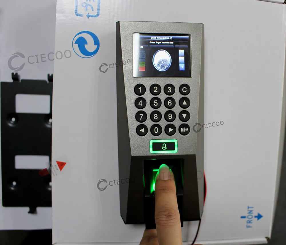 Zk F18 Biometric Fingerprint Scanner Access Control Time
