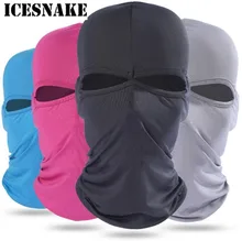 ICESNAKE Bike Face Mask Unisex Summer Breathable Balaclava Cap Ski Motorcycle Paintball Tactical Face Shield Hood breathable motorcycle face mask balaclava windproof dustproof paintball biker hood ski durag tactical military bandana sun mask