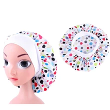 Милый рисунок детская атласная широкополая эластичные ночные Кепки хиджаб chemo шапка для девочек широкие Эластичная лента сплошной ночной сон Кепки