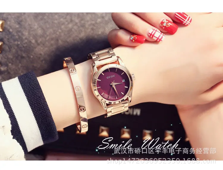de Negócios Assista Rose Gold Bracelet Watch