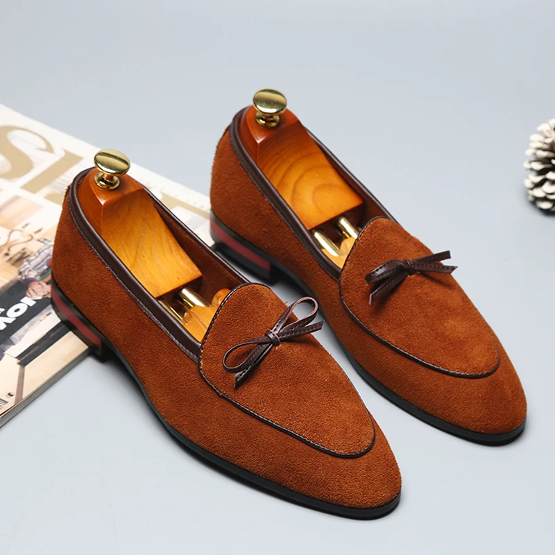 Yomior/мужские формальные лоферы из натуральной кожи с острым носком; повседневная обувь в винтажном стиле для офиса; итальянская Свадебная модельная обувь-оксфорды; Homme