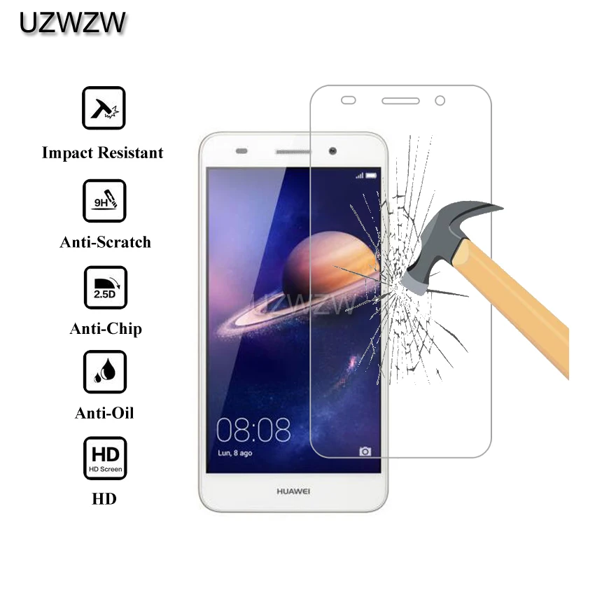 

2pcs 0.26mm 9H Premium Tempered Glass For Huawei Y6II Y6 II Screen Protector Protective Film Glass For Huawei Y6 II Glass