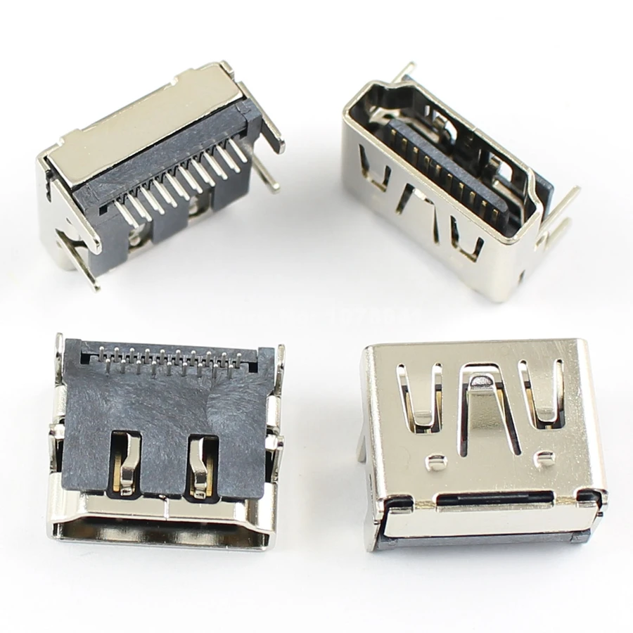 

20 Pcs Per Lot New HDMI 19 Pin Female DIP Socket Connector 4 Legs