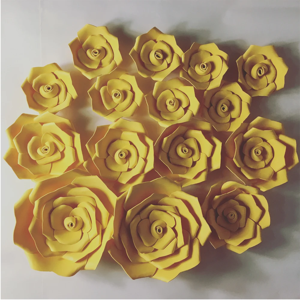 15pcs Giant Foam Flower,Large Big Paper Flower For Wedding Party
