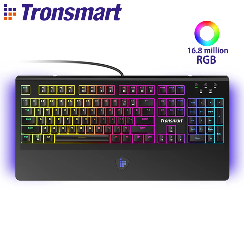 

[English] Tronsmart TK09R Mechanical Keyboard Gaming Keyboard 104 Keys with RGB Backlit, Macro, Blue Switches for Gamers,dota 2