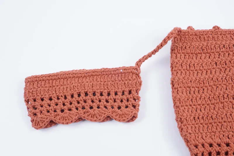 Handmade Knitting Crochet Bikinis Off Shoulder Swimwear Crochet Bikini Set Crop Top Sexy High Waist hollow Out Crochet Swimwear (22)
