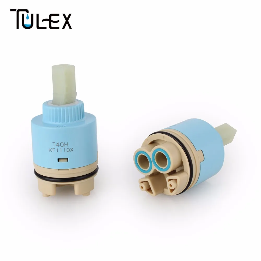

TULEX 40mm Ceramic Disc Faucet Cartridge with Distributor with Filter Faucet Valve Core Replacement Part Bathroom Accessories