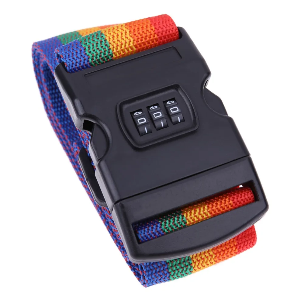 

Luggage Strap Cross Belt Packing Adjustable Travel Suitcase Strap Baggage Backpack Belt with Coded Lock Climbing Accessories
