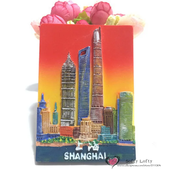 Traditional Chinese Shanghai Tourist Souvenir Fridge Magnet - Shanghai 2