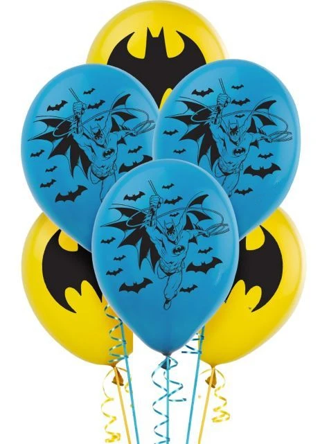 

6pcs/lot Avengers Batman Latex Balloons Cartoon toy balloon Christmas birthday party decorations Heroes Theme Party's best toy