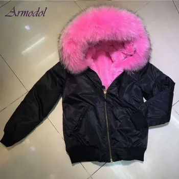 

2017 Winter Black Bomber Jacket women Pink Faux fur Linner Waterproof Jacket Short Wind Coat