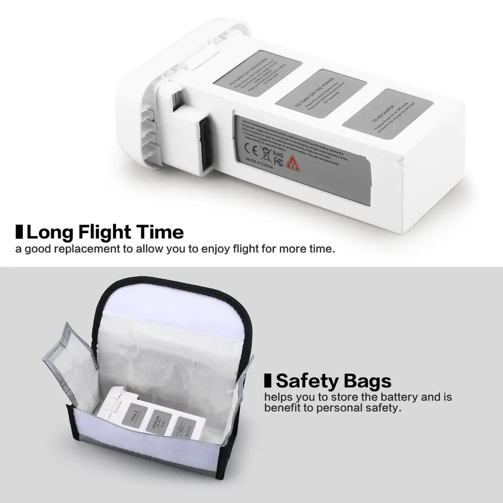 4500mAh 15,2 V 4S Интеллектуальный Flight LiPo RC аккумулятор с безопасной сумкой для DJI Phantom 3 SE Профессиональный усовершенствованный Стандартный аккумулятор