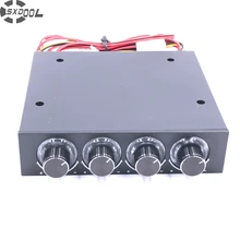 SXDOOL STW-6002 contrôleur de ventilateur de vitesse à 4 canaux avec LED de contrôle bleu et CPU HDD VGA(China)