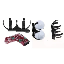 1 Set  Sports Golf Club Head Cover Drivers Protector and Golf Ball Holder Golf Training Aids Durable Waterproof