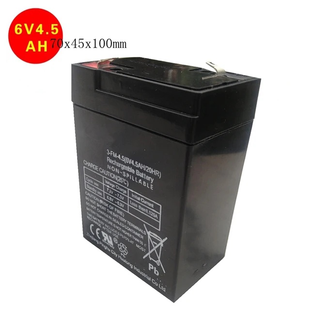 Whole Battery 6v 4 5ah Small Lead Acid Storage Whole Battery 6v 4 5ah Small Lead Acid Storage Children S Electric Car 4ah 70x47x101mm