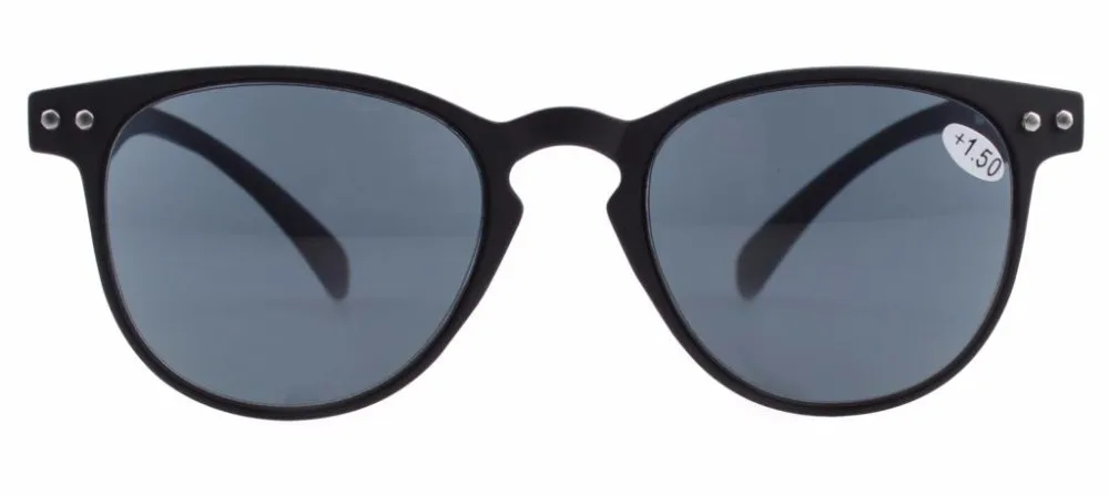 R060 Eyekepper серые линзы круглый полный охват ультратонкий гибкий каркас очки для чтения Защита от солнца+ 0,50-+ 4,00
