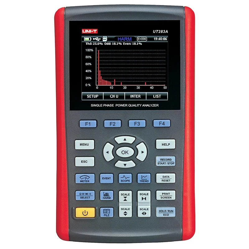 

UNI-T UT283A Single Phase Power Quality Analyzer energy meter True RMS USB Interface UT-283A