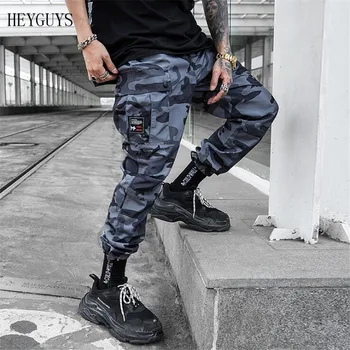 

NAGRI Hip Hip Streetwear Men's Camouflage Cargo Joggers Pants 2019 Spring Men Military Style Harem Trousers Casual Pants