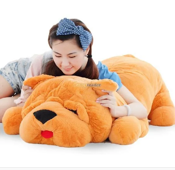Fancytrader Hot Selling 47'' 120cm Lovely Jumbo plush Shar Pei Dog, Gift for Child Free Shipping FT50048(1)