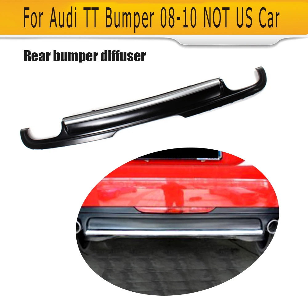 

Painted PU car auto diffuser for Audi TT S standard bumper 2006-2010 8J body(quad exhaust,dual outlet)