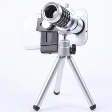 12X Универсальный телефото линза мобильного телефона оптический зум телескоп камера с треногой для iPhone Sumgung htc huawei