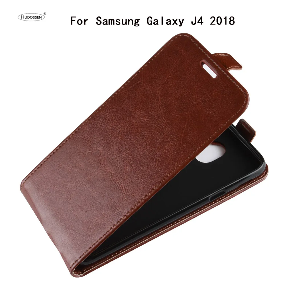 Чехол HUDOSSEN для Samsung Galaxy J4 2018 J400F роскошный кожаный чехол с откидной крышкой