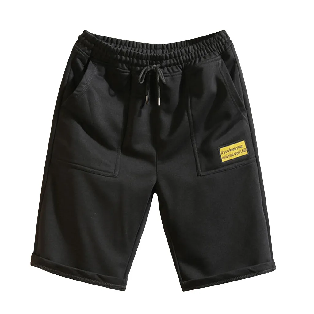 Шорты мужские Pantalones Cortos чистый цвет сплайсинга хлопок мульти-комбинезоны с карманами шорты модные Spodenki Meskie шорты мужские