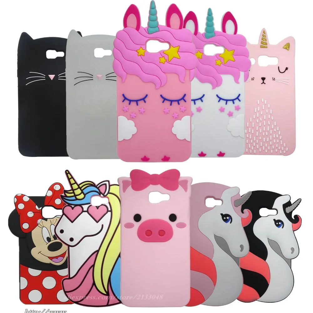 

3D Cartoon Pink pig Silicone Case FOR Coque Samsung Galaxy J7Prime Case Back Cover FOR Funda Samsung J7 Prime ON7 2016 CASE