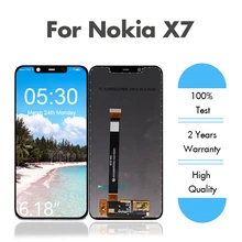 10 шт./лот для Nokia X7 ЖК-дисплей с сенсорным экраном в сборе для Nokia 7,1 Plus дисплей с дигитайзером DHL/EMS