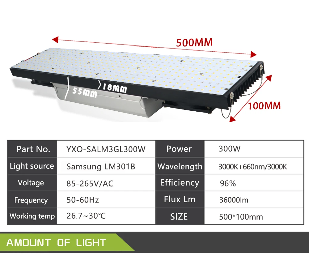 Яркость 300 Вт Светодиодный светильник для выращивания квантовой доски полный спектр samsung LM301B SK 3000K 660nm драйвер Meanwell для медицинских растений
