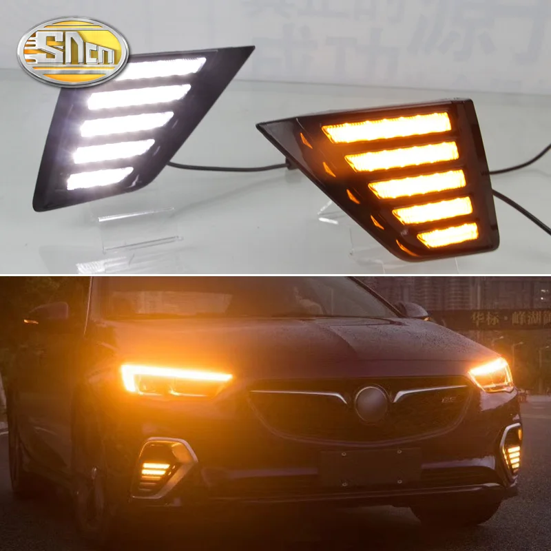 

For Opel Insignia GSI 2017 2018,Flowing Turn Yellow Signal Relay Waterproof Car DRL 12V LED Daytime Running Light Daylight SNCN