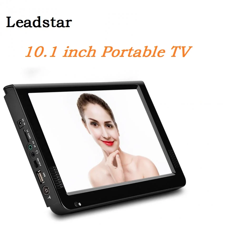 

LEADSTAR 10.1 Inches LED TV 16:9 ISDB-T Digital Color TV TFT-LED Rechargeable Digital Analog TV Television Player Car TV