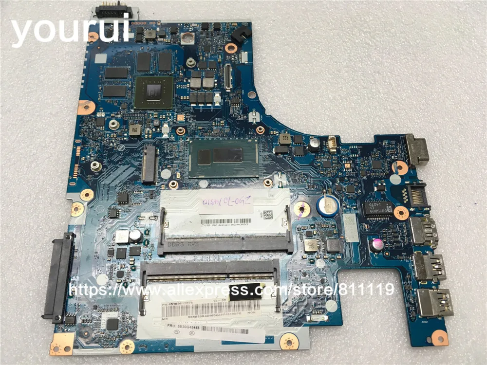 Материнская плата yourui для ноутбука Lenovo Z50-70 PC PN 5B20G45465 ACLUA/ACLUB с G50-70 GT840M 4G |